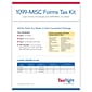 TaxRight™ 2023 1099-MISC Tax Form Kit with Envelopes, 4-Part, 10/Pack (SC6103E10)