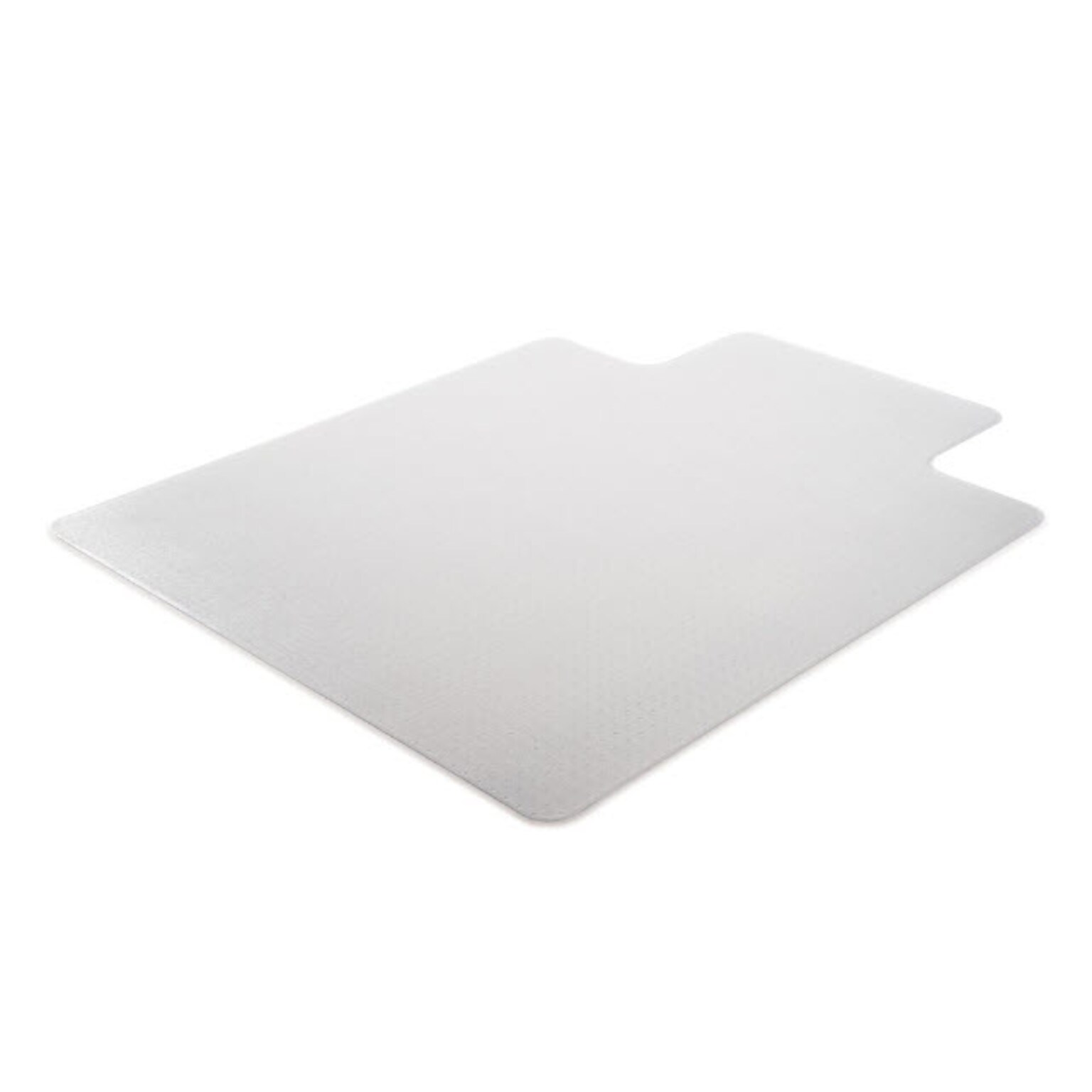 Lorell Carpet Chair Mat with Lip, 45 x 53, Medium-Pile, Clear (LLR25756)