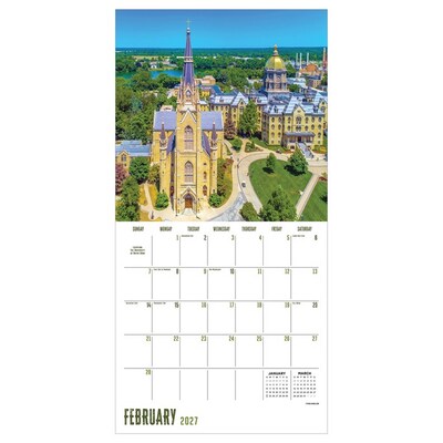 2027 TF Publishing Indiana 12" x 12" Monthly Wall Calendar, Multicolored (27-1038)