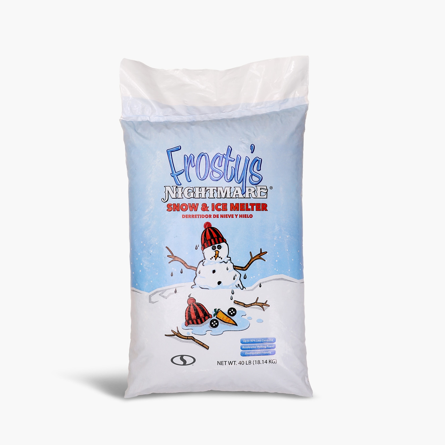 Snow Joe Frostys Nightmare Ice Melt Crystals, 40 lb. Bag, 63 Bags/Pallet (FN40)