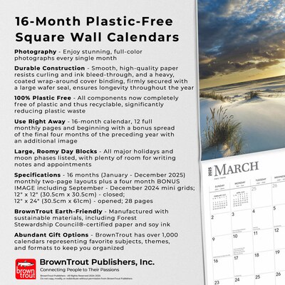 2025 BrownTrout Poland 12" x 12" Monthly Wall Calendar (9781975480714)