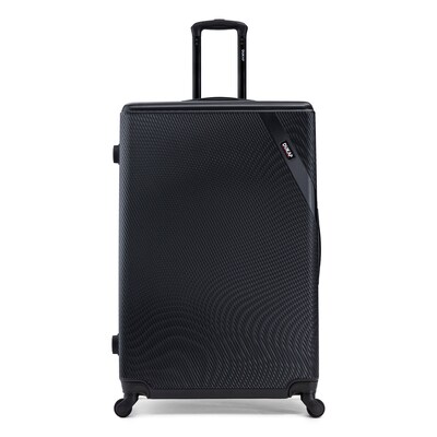 DUKAP Discovery 33.66" Hardside Suitcase, 4-Wheeled Spinner, TSA Checkpoint Friendly, Black (DKDIS00XL-BLK)