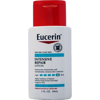 Eucerine Intensive Repair Very Dry Skin Lotion, 3 oz Bottle, 6 Bottles/Bag, 12 Bags/Carton