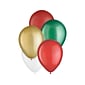 Amscan Christmas Ballons, Assorted Colors, 15/Set, 3 Sets/Pack (111274)