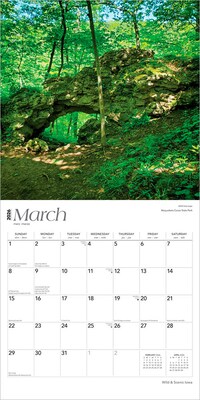 2026 BrownTrout Iowa Wild & Scenic 12" x 12" Monthly Wall Calendar (9798330703920)