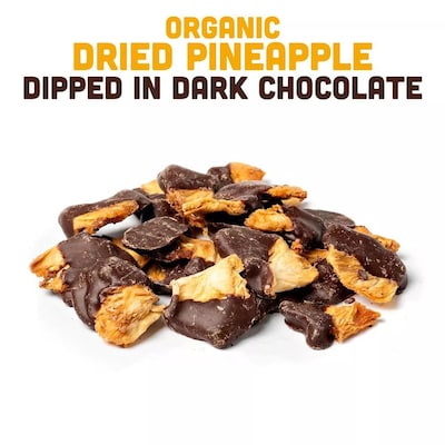 Mavuno Harvest Organic Dried Pineapple Dipped in Dark Chocolate Fruit Snacks, 3 oz., 6 Bags/Pack (MAHW-CPA26PK)