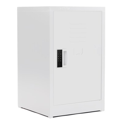AdirOffice 24"H Single Tier White Storage Locker (ADI629-02-WHI-DL)