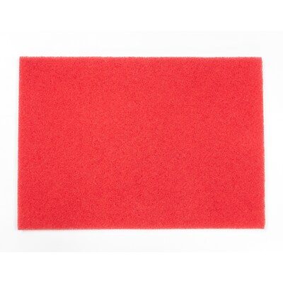 Square Scrub Pivot 20 x 14 Buffing Floor Pad, Red, 5/Pack (SS P1420RED)