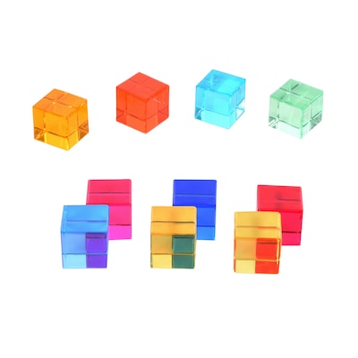 TickiT Gem Cubes, Multicolored, 10/Set (CTU73550)
