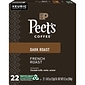 Peet's Coffee French Roast Coffee Keurig® K-Cup® Pods, Dark Roast, 22/Box (6545XX)