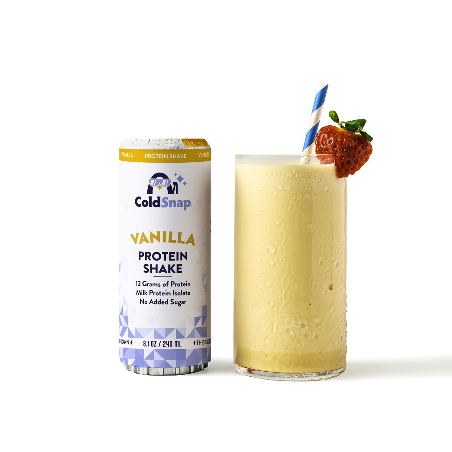 ColdSnap Vanilla Protein Shake Mix, Single Serve Pods, Dairy Free, 12 Pods/Pack, COLDSNAP MACHINE REQUIRED (100619)
