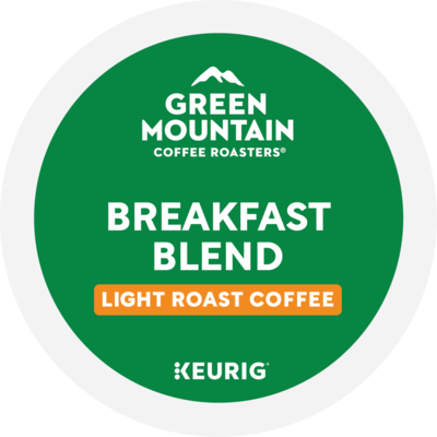Green Mountain Coffee Roasters Breakfast Blend Coffee Keurig® K-Cup® Pods, Light Roast, 48/Box (81909/15170)