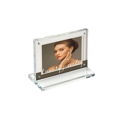 Azar Non-Specified Holder, 7 x 5.625, Horizontal, Table Top, Clear, Acrylic (104775)