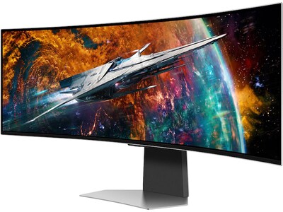 Samsung Odyssey G9 49" Curved 240Hz OLED Gaming Monitor, Silver (LS49CG954SNXZA)