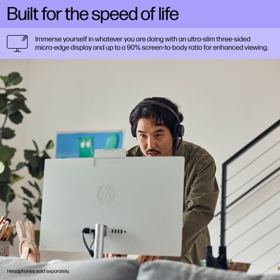 HP 27" All-in-One Desktop Computer, Intel Core  i5-1334U, 8GB RAM, 256GB SSD, Windows 11 Home