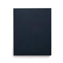 Staples Smooth 2-Pocket Paper Folder with Fasteners, Navy, 25/Box (50780/27547-CC)