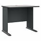 Bush Business Furniture Cubix 36"W Desk, Slate/White Spectrum (WC8436A)