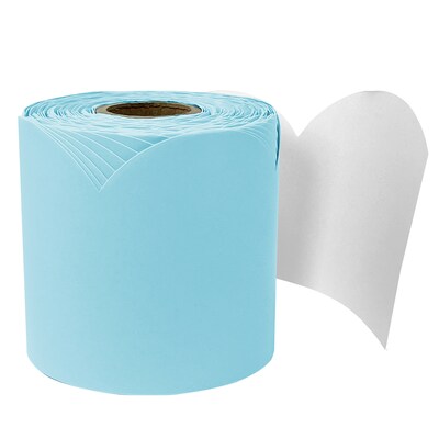 Carson Dellosa Education Rolled Scalloped Bulletin Board Border, 3 x 65, Sky Blue, 3/Bundle (CD-108533-3)