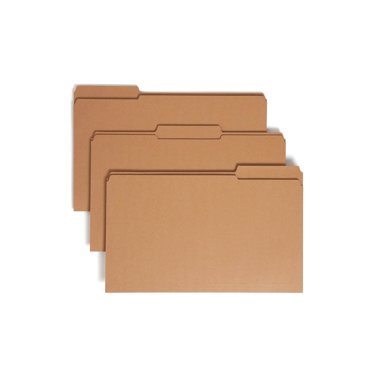 Smead File Folder, Reinforced 1/3-Cut Tab, Legal Size, Kraft, 100/Box (15734)