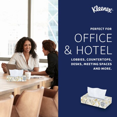 Kleenex Professional Standard Facial Tissue, 2-ply, White, 125 Tissues/Box (21606)