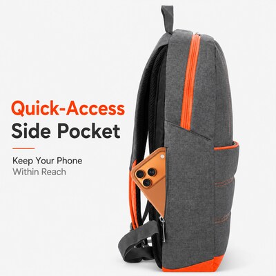 Vangoddy Grove Laptop Backpack, Medium, Orange (NBKLEA593)