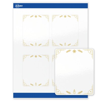 Avery Rectangle Multipurpose Labels, 4 x 3-1/3, White, 40/Pack (19479370632)