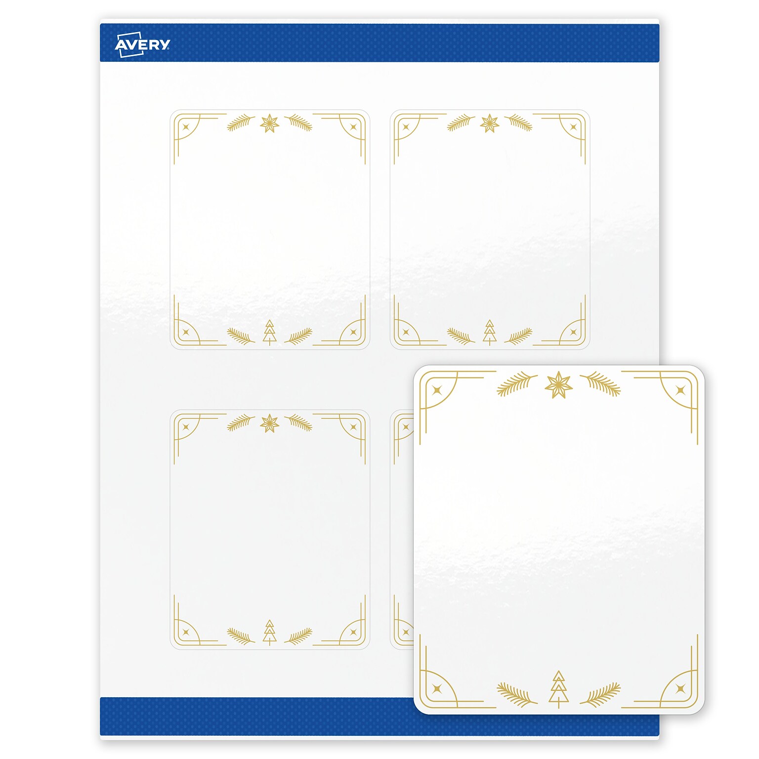 Avery Rectangle Multipurpose Labels, 4 x 3-1/3, White, 40/Pack (19479370632)