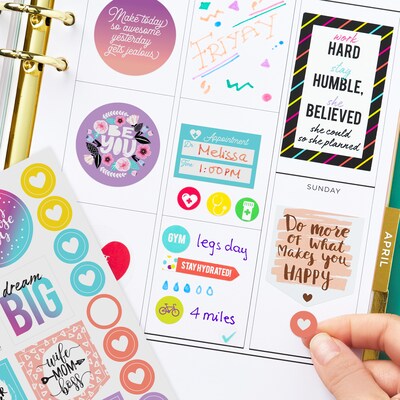 Avery Planner Stickers Variety Pack, 1,682 Stickers, Calendar Stickers, Decorate Planners and Journals (6780)