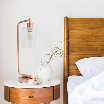 Simple Designs Bronson LED Desk Lamp, 18.8", Rose Gold, 4/Pack (LD1036-RGD-4PK)