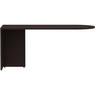 Lorell Essentials 29"H x 66"W Desk Peninsula, Espresso (LLR18262)