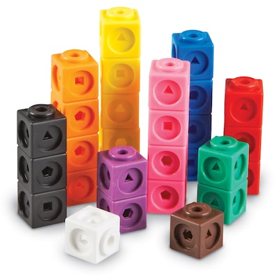 Learning Resources® Mathlink Cubes, 100/Set (LER4285)