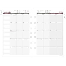 2024 AT-A-GLANCE My Month 8.5 x 5.5 Monthly Planner Refill, Multicolor (061-685Y-24)