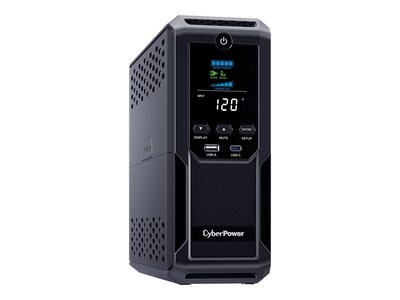 CyberPower Intelligent LCD 1350VA UPS, 12-Outlet, Black (CP1350AVRLCD3)