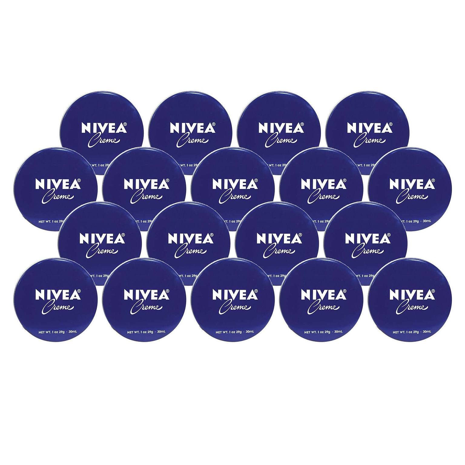 Nivea Skin Crème, 1 oz Tin, 18 Tins/Bag, 18 Bags/Carton