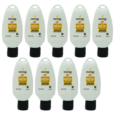 Pantene Daily Moisture Renewal Conditioner, 1.7 oz Trial Size Bottle, 9 Bottles/Bag, 24 Bags/Carton