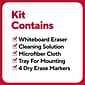 TRU RED™ Pen Dry Erase Kit, Fine Tip, Assorted, 4/Pack (TR61743/TR56941)