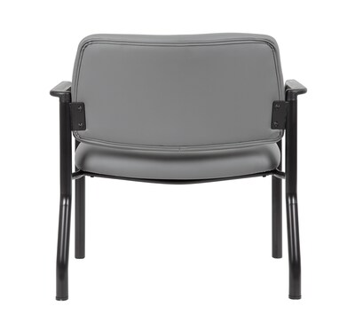 Boss Vinyl Bariatric Guest Chair, Gray (B9591AM-GY-500)
