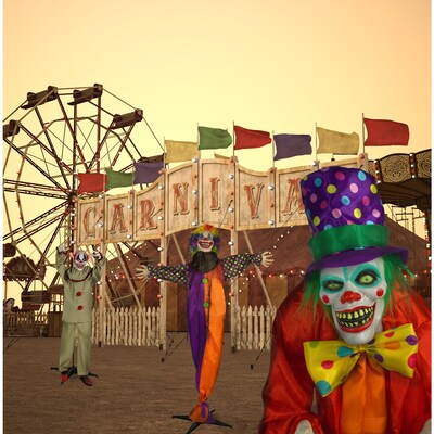 Haunted Hill Farm Life-Size Animatronic Clown (HHCLOWN-2FLSA)