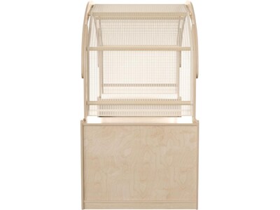 Flash Furniture Bright Beginnings Kids Reading Nook with Canopy, Brown (MK-KE18007-GG)