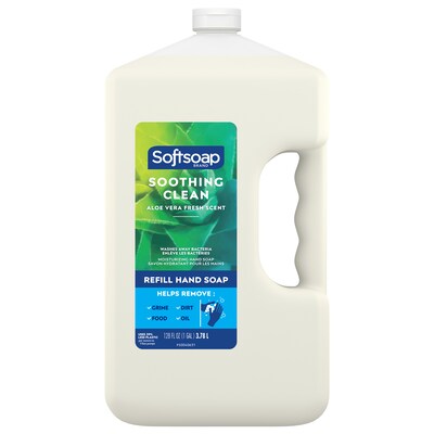 Softsoap Soothing Clean Liquid Hand Soap Refill, Aloe Vera Scent, 1 Gallon (201900)