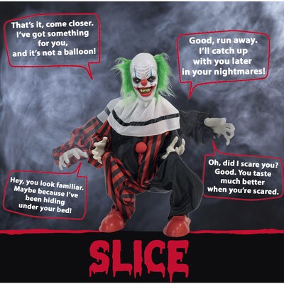 Haunted Hill Farm Life-Size Animatronic Crouching Clown (HHCLOWN-12FLSA)