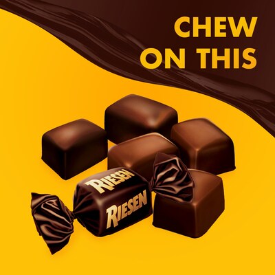Riesen Chewy Caramel Dark Chocolate Pieces, 30 oz. (SUL398052)