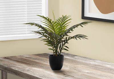 Monarch Specialties Inc. 20" Artificial Palm Plant in Pot (I 9501)