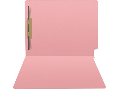 Medical Arts Press Heavy Duty End Tab File Folder, Straight-Cut, Letter Size, Pink, 40/Box (S-09461-PNK)
