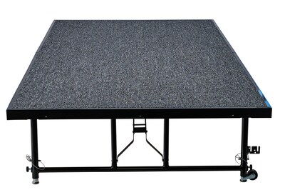 NPS 24" - 32" Height Adjustable Transfix Stage Platform, 4' x 8', Grey Carpet (TFXS48962432C02)