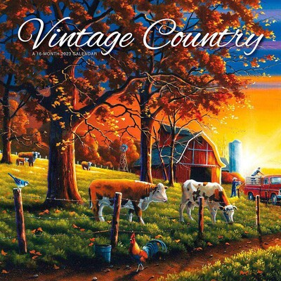 2023 Hopper Studios Vintage Country 12 x 12 Monthly Wall Calendar (9781773727578)