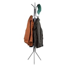 Mind Reader Coat Rack Freestanding Coat Tree, Silver, Metal (CRACK11-SIL)