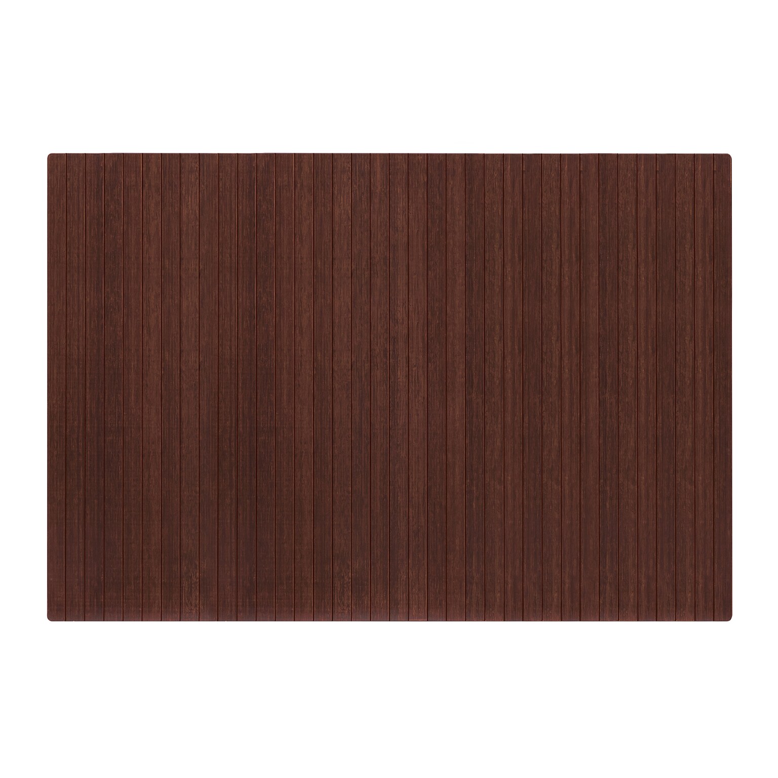 Anji Mountain Standard Bamboo Carpet & Hard Floor Chair Mat, 48 x 72, Dark Cherry (AMB24002)