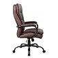 Boss LeatherPlus Faux Leather Executive Big & Tall Chair, 400 lb. Capacity, Bomber Brown (B991-BB)