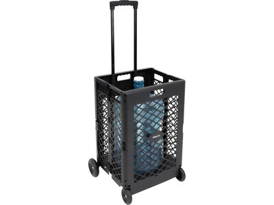 Mount-It! Mixed Materials Mobile Utility Cart, Black (MI-906)